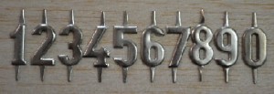 Numery metalowe na pagony