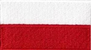 Flaga Polski - plakietka duża