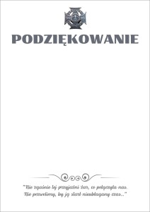 Podziękowanie A4