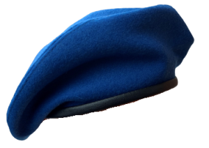 Beret harcerski niebieski