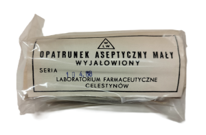 Opatrunek aseptyczny wojskowy mały wyjałowiony (do ćwiczeń - demobil)