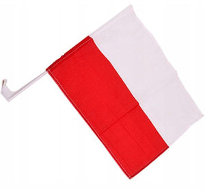 Flaga na szybę samochodu