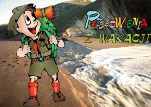 Kartka pocztowa - Pozdrowienia z wakcji (morze)