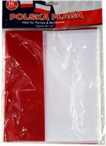 Flaga Polski do zawieszenia na linkach 90x60 cm