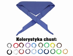 Chusta harcerska  bawełniana stebnowana (podwijana) - różne kolory