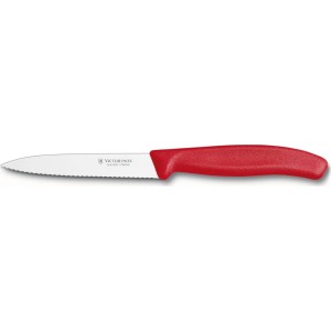 Nóż Victorinox ostrze ząbkowane 10 cm, 6.7731 czerwony
