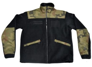 Bluza Polar  standard junior czarny - naszycia moro